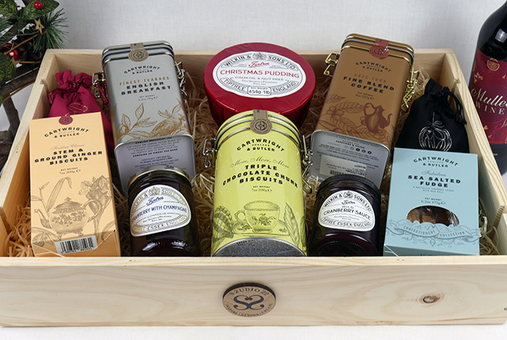 Wooden Christmas Hamper
